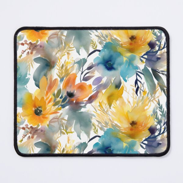 Item preview, Bouquet Of Vibrant Flowers Watercolor Floral Patterns designed and sold by Wonder Of Light.