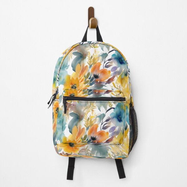 Item preview, Bouquet Of Vibrant Flowers Watercolor Floral Patterns designed and sold by Wonder Of Light.