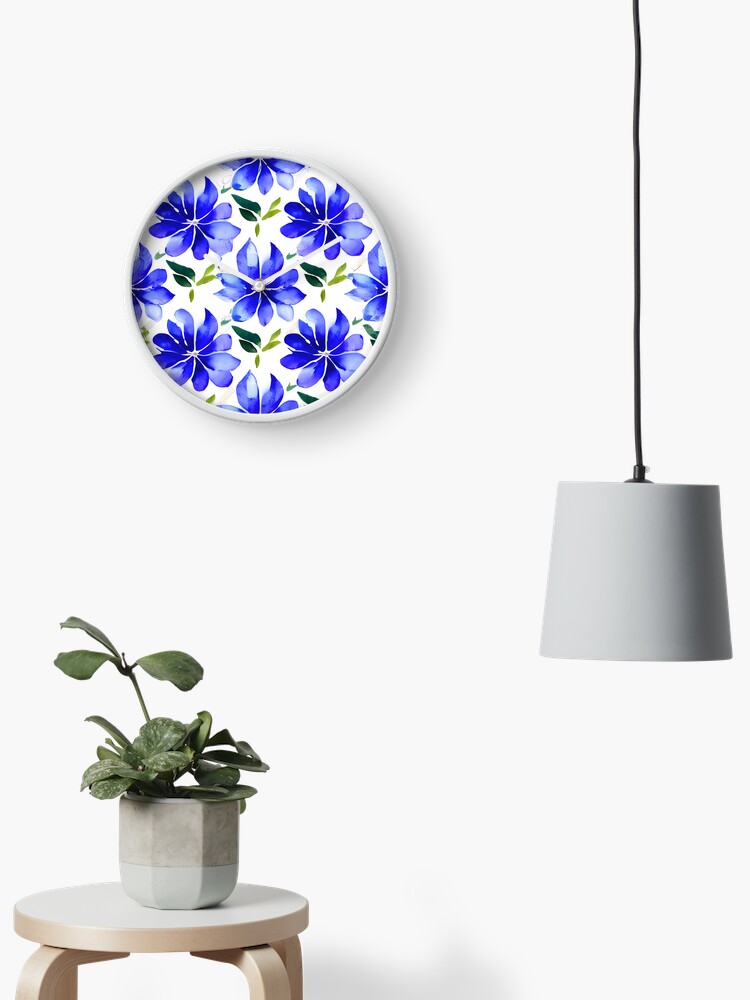 Clock, Flower Pattern "Christine" designed and sold by Patterns For Products