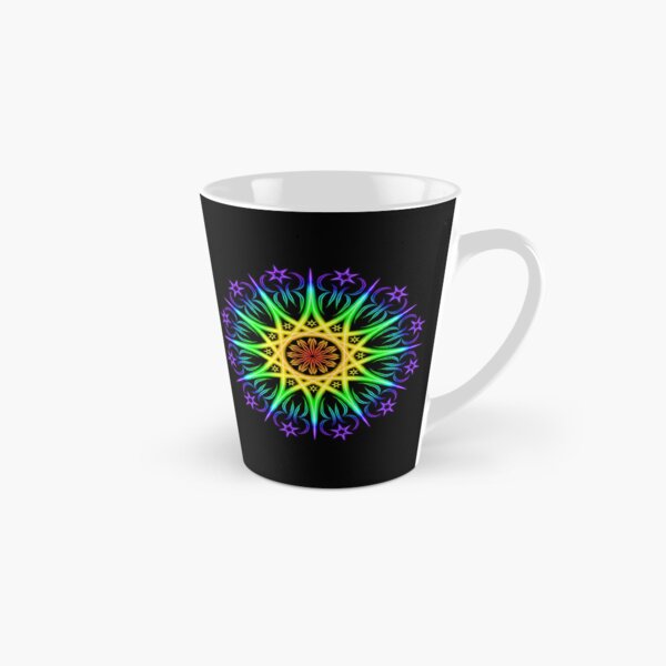 Artikel-Vorschau von Regenbogen-Sterne und Blätter-Mandala, designt und verkauft von FalcoSkyWolf.