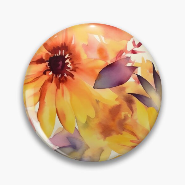 Item preview, Bouquet Of Vibrant Flowers Watercolor Floral Patterns designed and sold by Wonder Of Light.