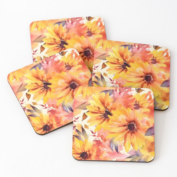 Item preview, Bouquet Of Vibrant Flowers Watercolor Floral Patterns designed and sold by Wonder Of Light.