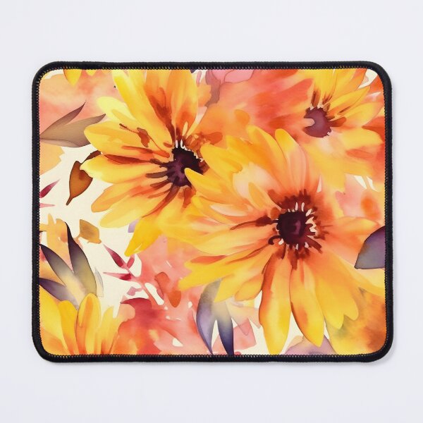 Item preview, Bouquet Of Vibrant Flowers Watercolor Floral Patterns designed and sold by Wonder Of Light.