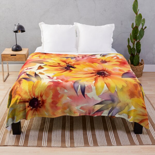 Item preview, Bouquet Of Vibrant Flowers Watercolor Floral Patterns designed and sold by Wonder Of Light.