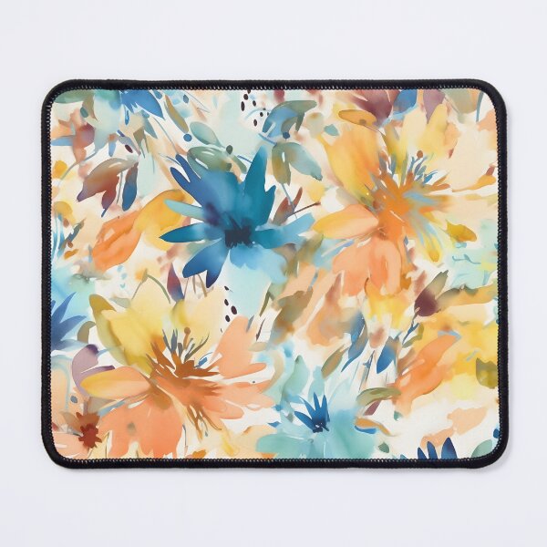Item preview, Bouquet Of Vibrant Flowers Watercolor Floral Patterns designed and sold by Wonder Of Light.