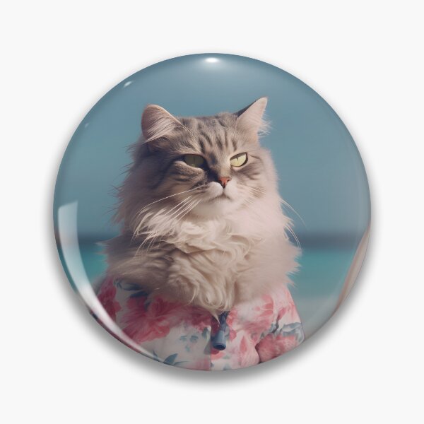 Item preview, Cool surfer cat on the beach designed and sold by Pixel-wise.
