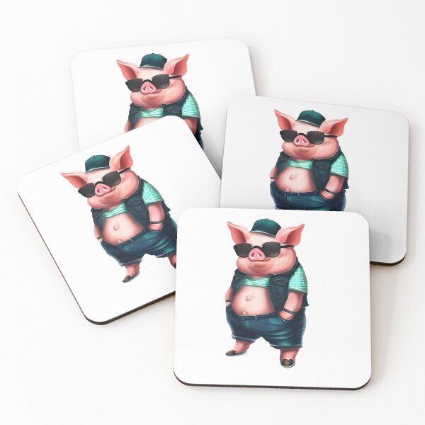 Item preview, Hipster Pig V6 designed and sold by HipsterAnimals.