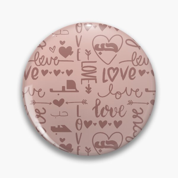 Item preview, Love in Arabic Calligraphy Hub Hubb حب Dusty Rose designed and sold by ZamZamDesign.