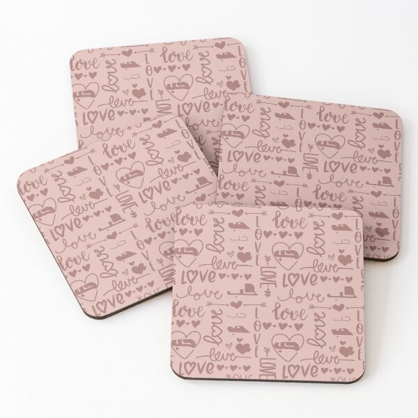 Item preview, Love in Arabic Calligraphy Hub Hubb حب Dusty Rose designed and sold by ZamZamDesign.