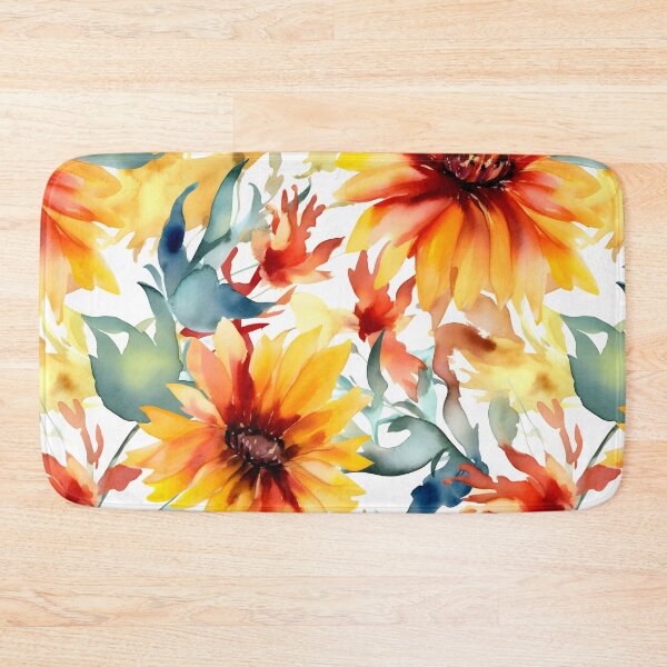 Item preview, Bouquet Of Vibrant Flowers Watercolor Floral Patterns designed and sold by Wonder Of Light.