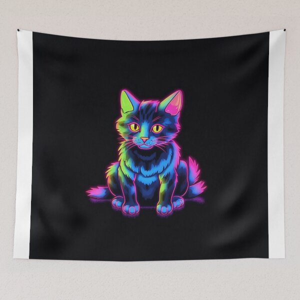Item preview, Neon Purrfection designed and sold by aiprintiq.