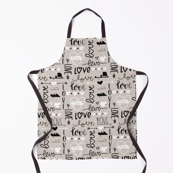 Item preview, Love in Arabic Calligraphy Hub Hubb حب Beige Ivory designed and sold by ZamZamDesign.