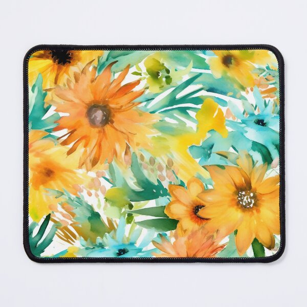 Item preview, Bouquet Of Vibrant Flowers Watercolor Floral Patterns designed and sold by Wonder Of Light.