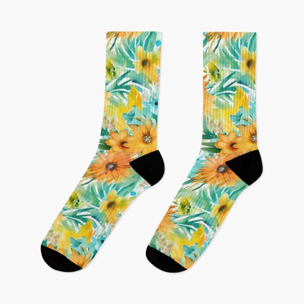 Item preview, Bouquet Of Vibrant Flowers Watercolor Floral Patterns designed and sold by Wonder Of Light.