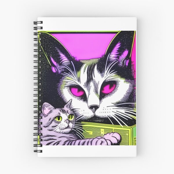 Item preview, retro colorful cat drawing designed and sold by JAG2B.