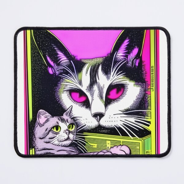 Item preview, retro colorful cat drawing designed and sold by JAG2B.