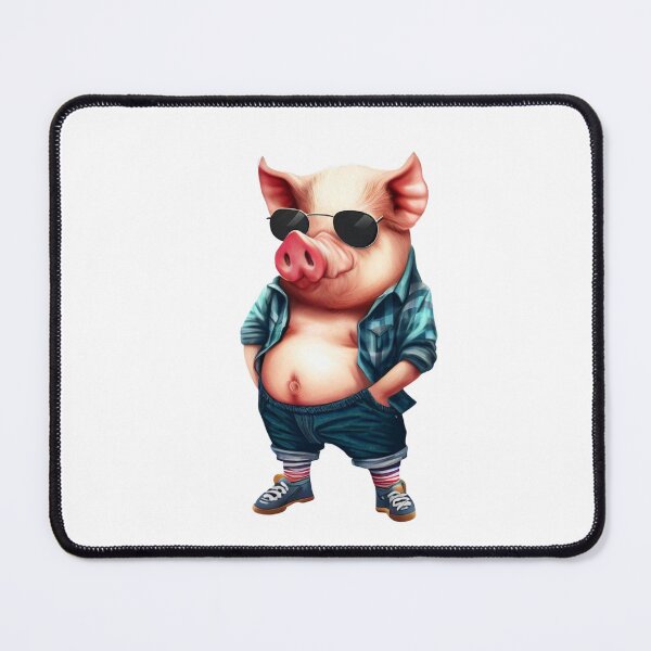 Item preview, Hipster Pig V8 designed and sold by HipsterAnimals.