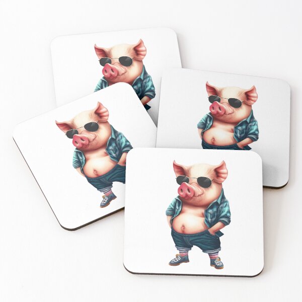 Artikelvorschau, Hipster Schwein V8 entworfen und verkauft von HipsterAnimals.