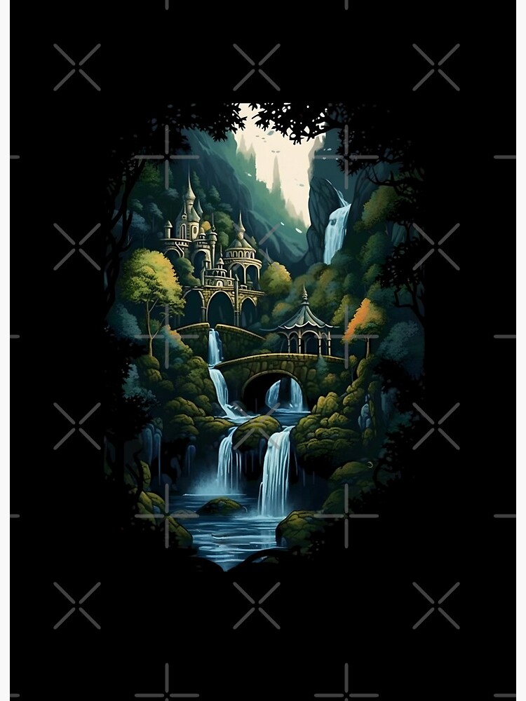 The Last Homely House - Waterfall - Fantasy - Lord Of The Rings