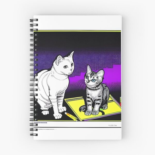 Item preview, retro style with white cat designed and sold by JAG2B.