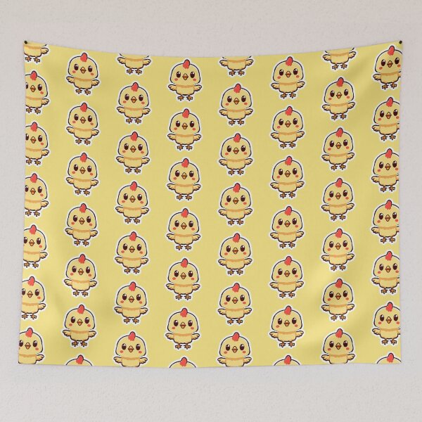 Item preview, Cute Yellow Chicken Flapping designed and sold by ItsRiskyy.
