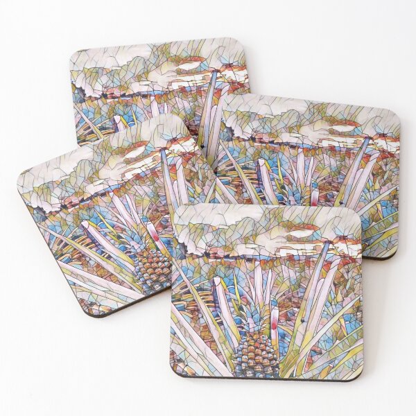 Item preview, Golden Delight: A Mosaic of Pineapple Art designed and sold by hypnohymn.