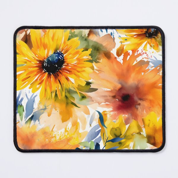 Item preview, Bouquet Of Vibrant Flowers Watercolor Floral Patterns designed and sold by Wonder Of Light.