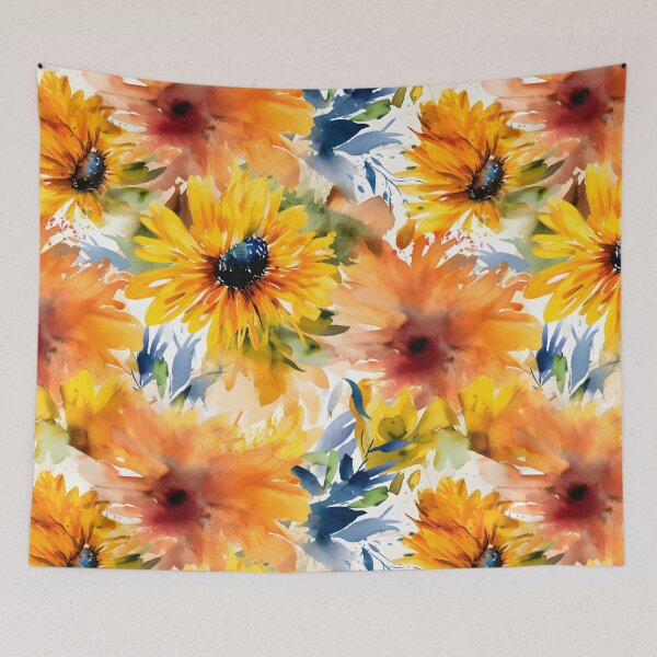 Item preview, Bouquet Of Vibrant Flowers Watercolor Floral Patterns designed and sold by Wonder Of Light.