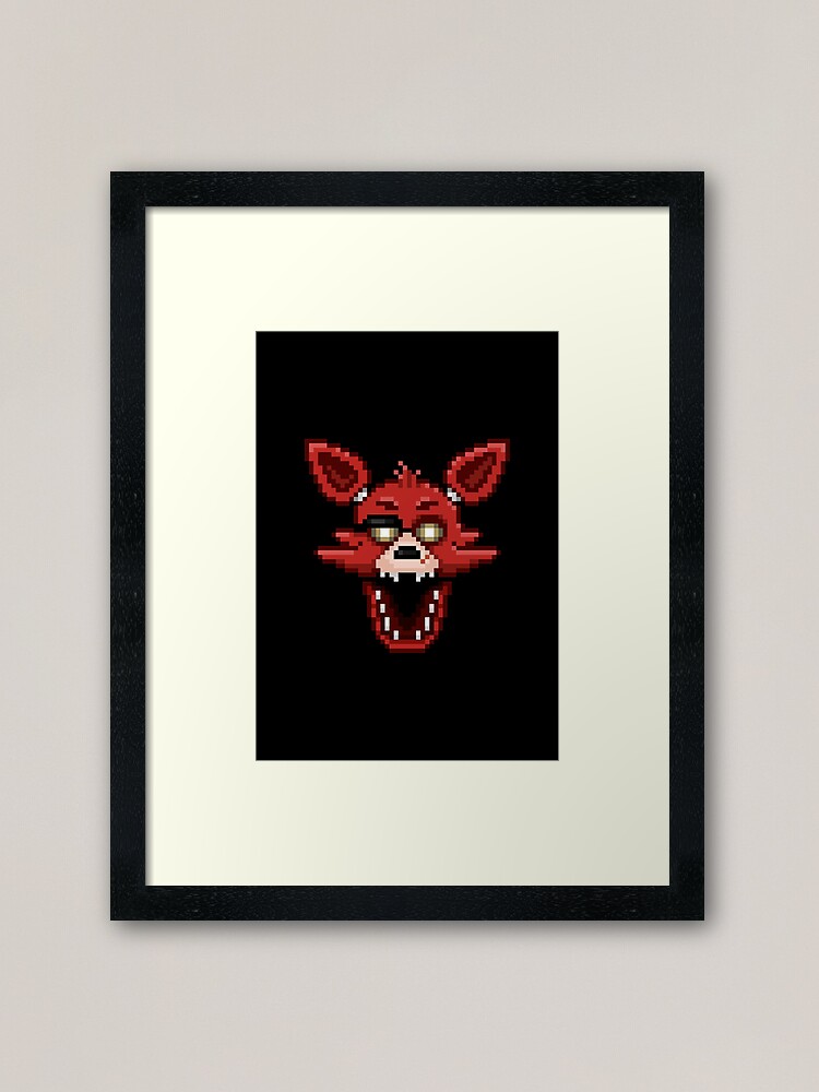 Withered foxy head pixel art