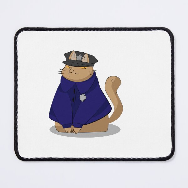 Item preview, police cat illustration designed and sold by Artgaus1.