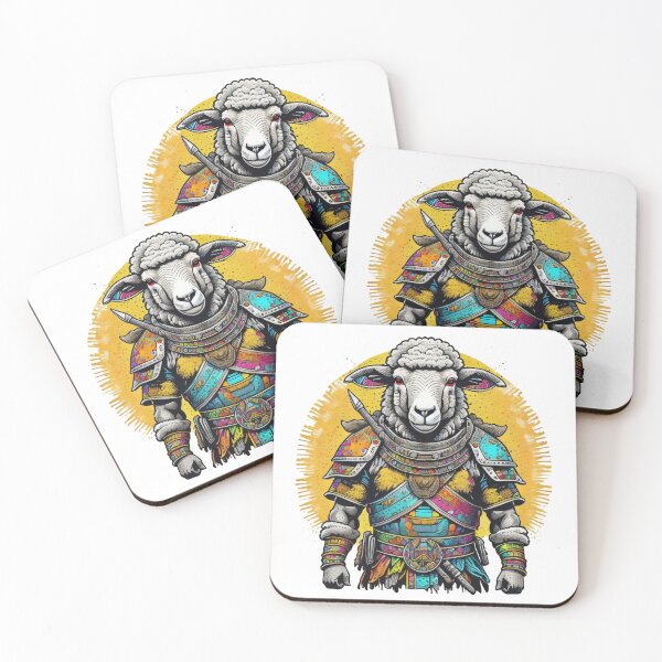 Item preview, colorful goat warrior designed and sold by esycrazy.