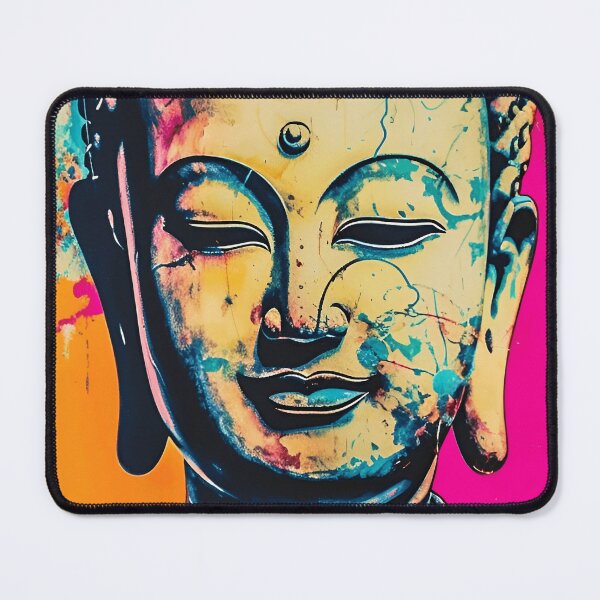 Item preview, Retro Buddha Head Smile Meditation Vintage TV designed and sold by ZenHorn.