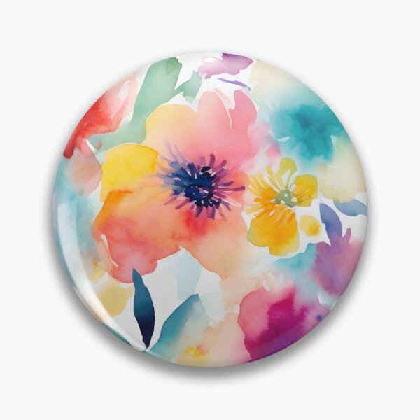 Item preview, Bouquet Of Vibrant Flowers Watercolor Floral Patterns designed and sold by Wonder Of Light.