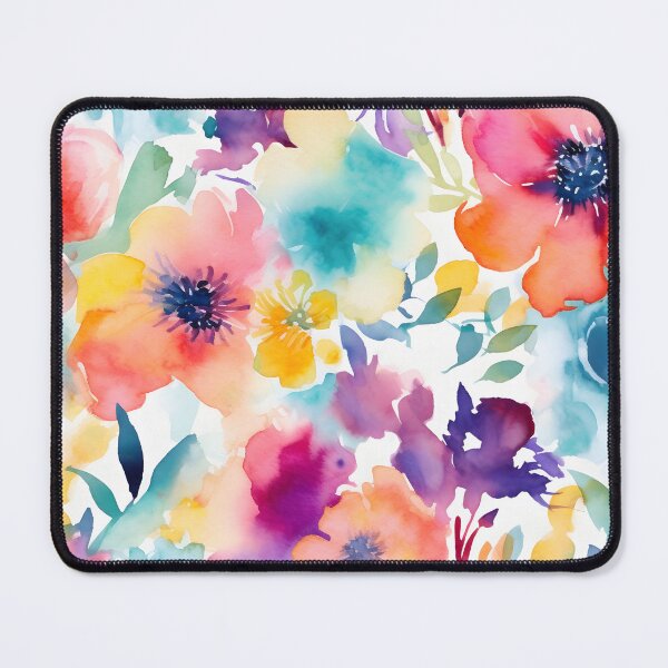 Item preview, Bouquet Of Vibrant Flowers Watercolor Floral Patterns designed and sold by Wonder Of Light.