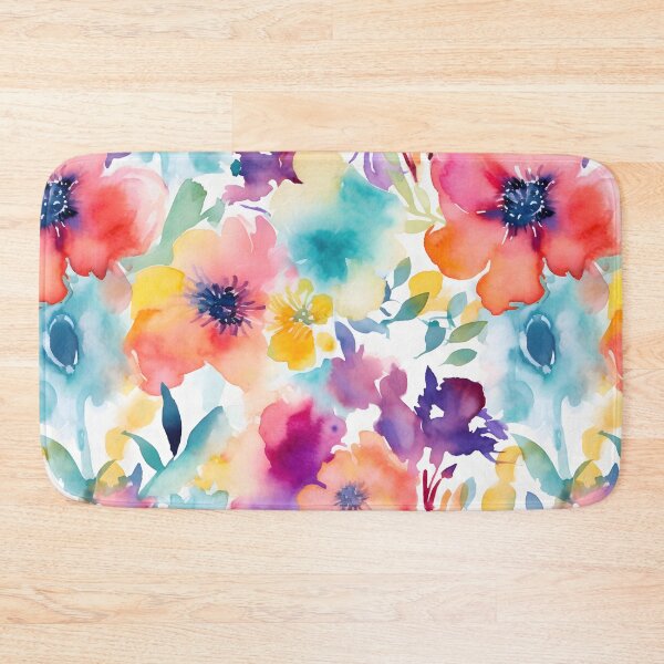 Item preview, Bouquet Of Vibrant Flowers Watercolor Floral Patterns designed and sold by Wonder Of Light.