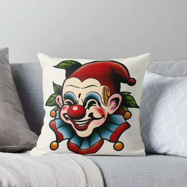 Item preview, Vintage tattoo flash of a clown designed and sold by Donkey's Salad.