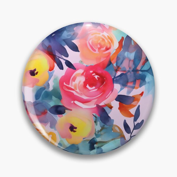 Item preview, Bouquet Of Vibrant Flowers Watercolor Floral Patterns designed and sold by Wonder Of Light.