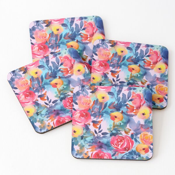 Item preview, Bouquet Of Vibrant Flowers Watercolor Floral Patterns designed and sold by Wonder Of Light.