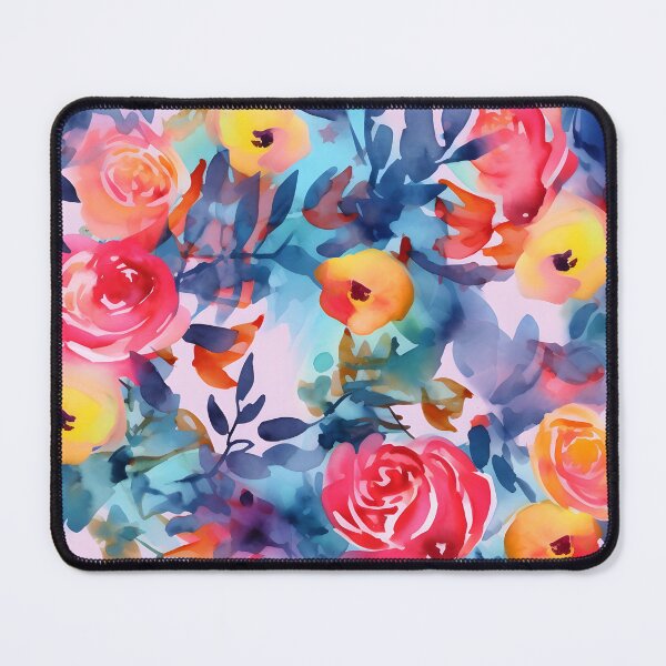 Item preview, Bouquet Of Vibrant Flowers Watercolor Floral Patterns designed and sold by Wonder Of Light.