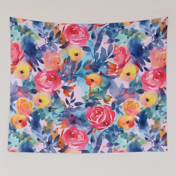 Item preview, Bouquet Of Vibrant Flowers Watercolor Floral Patterns designed and sold by Wonder Of Light.