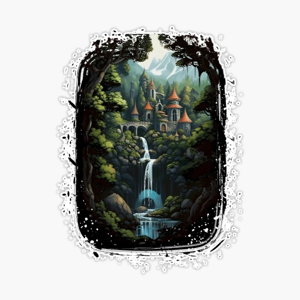 The Last Homely House - Waterfall - Fantasy - Lord Of The Rings