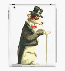 Vintage dog with clothes iPad Case/Skin