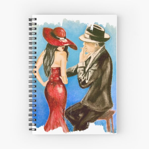 Item preview, Lady in red and man in black designed and sold by MarisoArt.