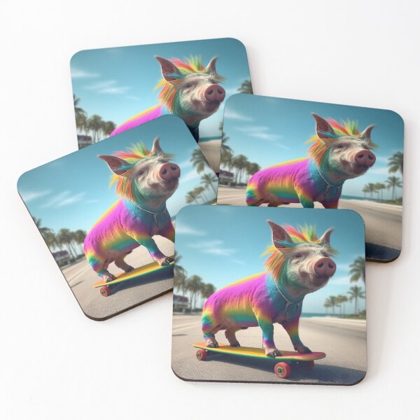 Item preview, Piglet Borsti - Skateboarding - Palm Beach - Florida - USA designed and sold by Pixelboys.