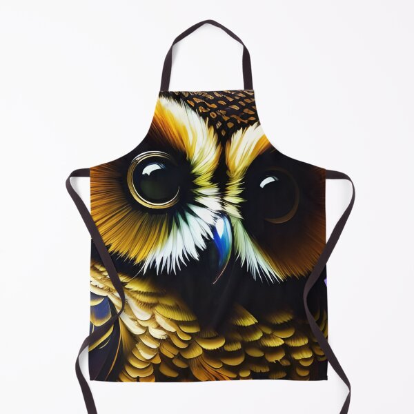 Aperçu de l'œuvre Hibou noir, empâtement, Ai Generated Art créée et vendue par ACC .