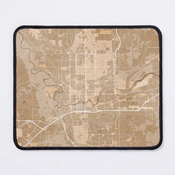 Item preview, Map of Spokane (WA, USA) in sepia vintage style designed and sold by blursbyai.