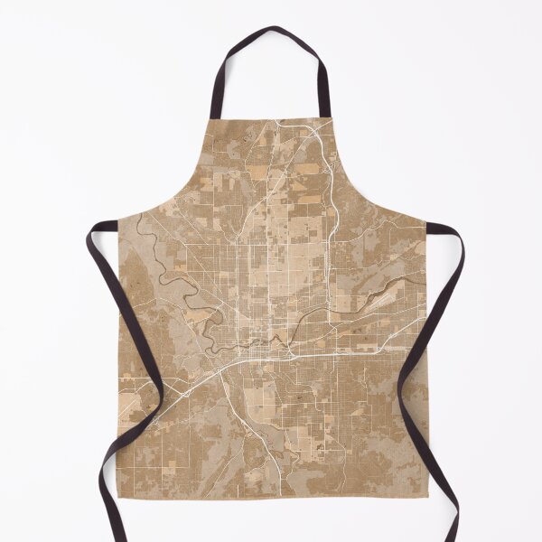 Item preview, Map of Spokane (WA, USA) in sepia vintage style designed and sold by blursbyai.
