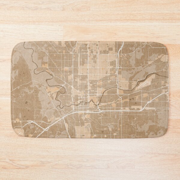 Item preview, Map of Spokane (WA, USA) in sepia vintage style designed and sold by blursbyai.