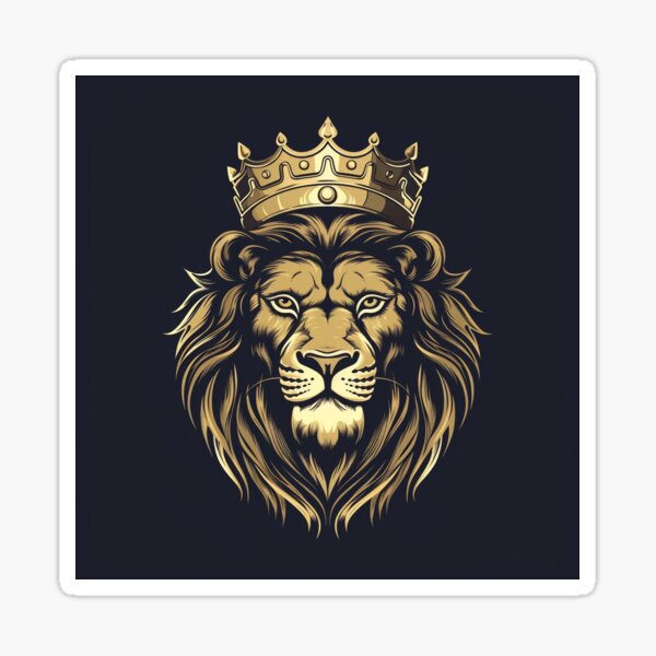 Stand high with pride roaring lion logo, symbol, design illustration • wall  stickers power, zoo, art | myloview.com