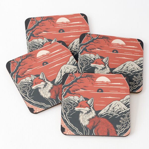 Item preview, kitsune japanese art designed and sold by madalhazared.